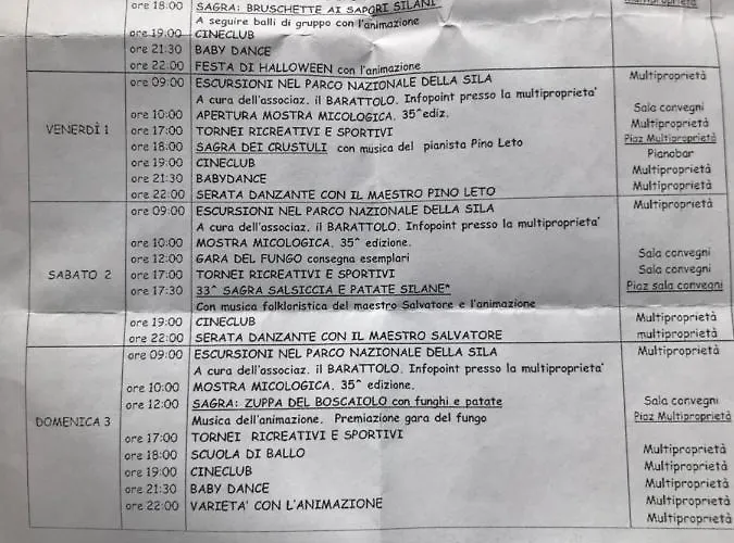 Villaggio Palumbo Sila - *